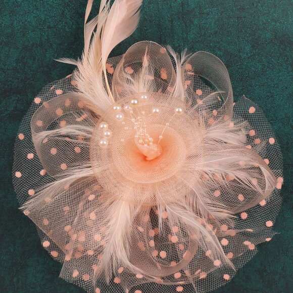 Fascinators Hat for Women Tea Party Headband Kentucky Derby Wedding Flower Cockt - Picture 7 of 8